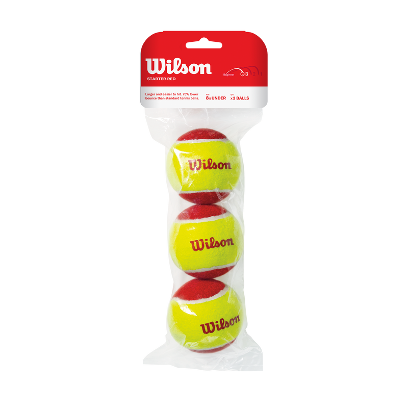 Pack de 3 Pelotas de Tennis Starter Punto Rojo