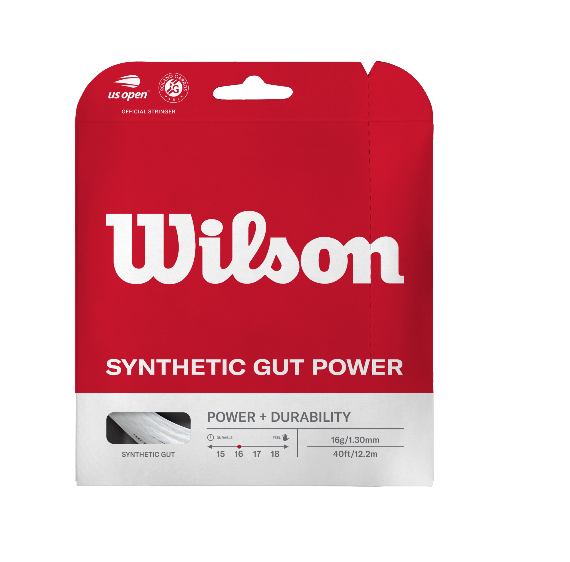 Cuerda para Raqueta Synthetic Gut Power Blanca