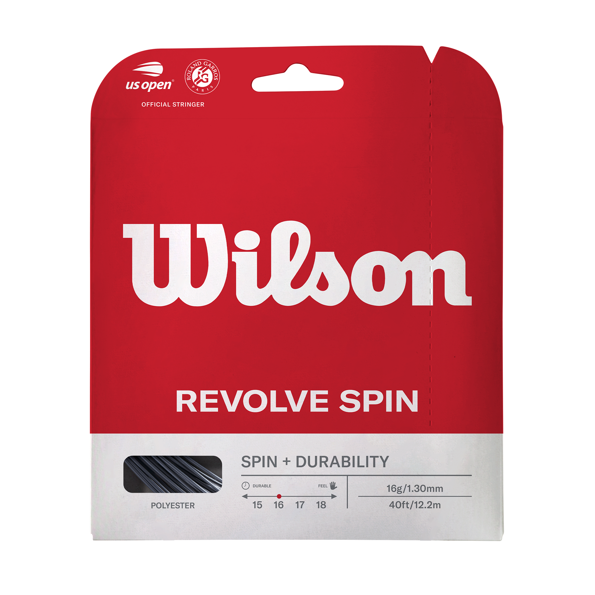 Cuerda para Raqueta Revolve Spin Negra